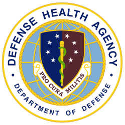 Logo for U.S. Department of Defense, Defense Health Agency